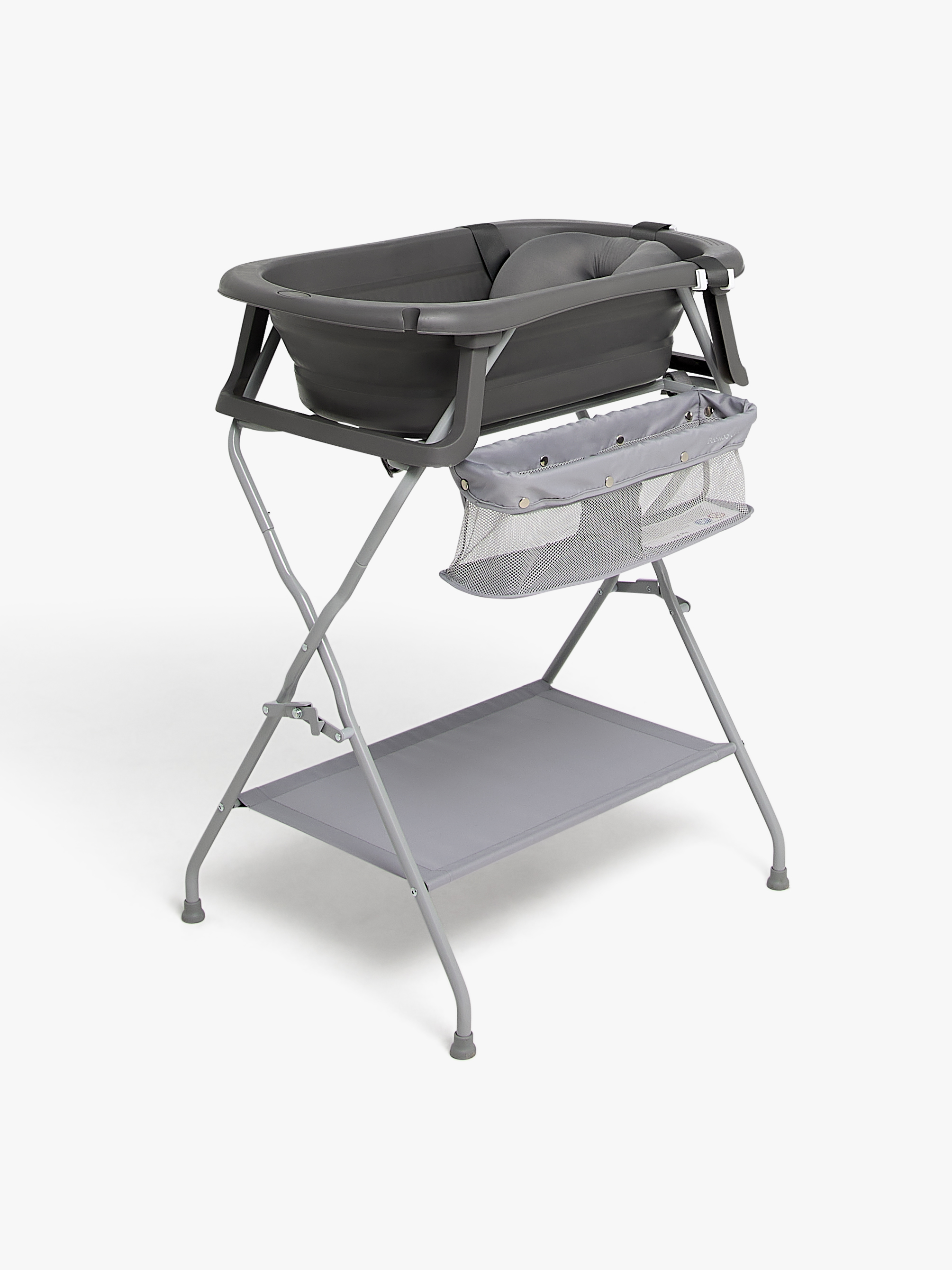 Beemoo CARE Assist Badekar inkl. Badestøtte og Badekarstativ, Deep Grey
