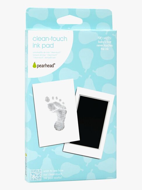 Pearhead Clean-Touch Fod- & Håndaftryk, Sort