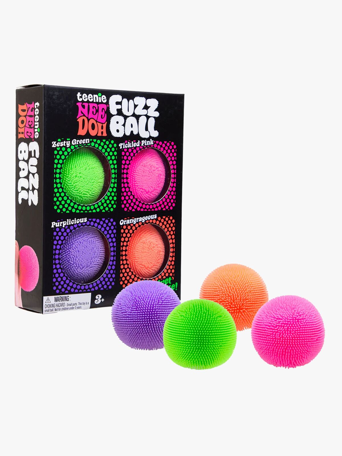 NeeDoh Teenie Fuzz Stressbolde 4-pak