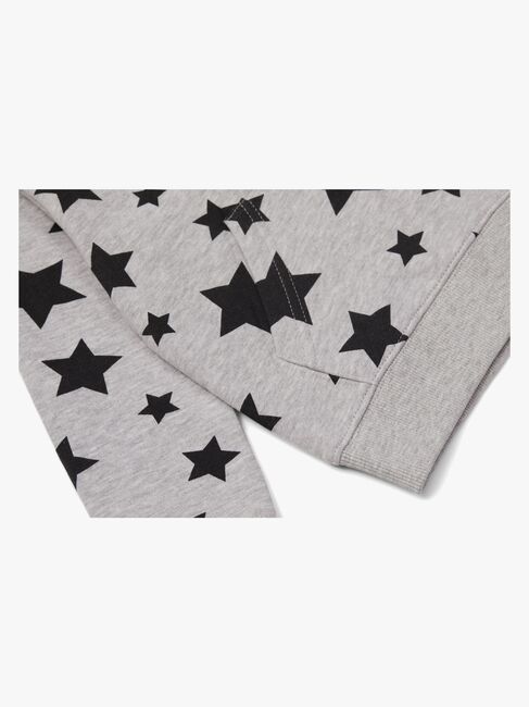 Luca & Lola Igor Hoodie, Grey Melange/Stars