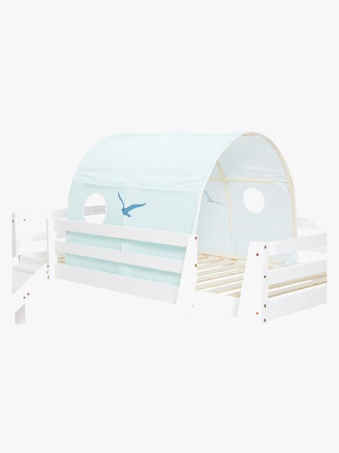 JLY TYRA Juniorseng med Rutsjebane & Madras 90x190, Hvid