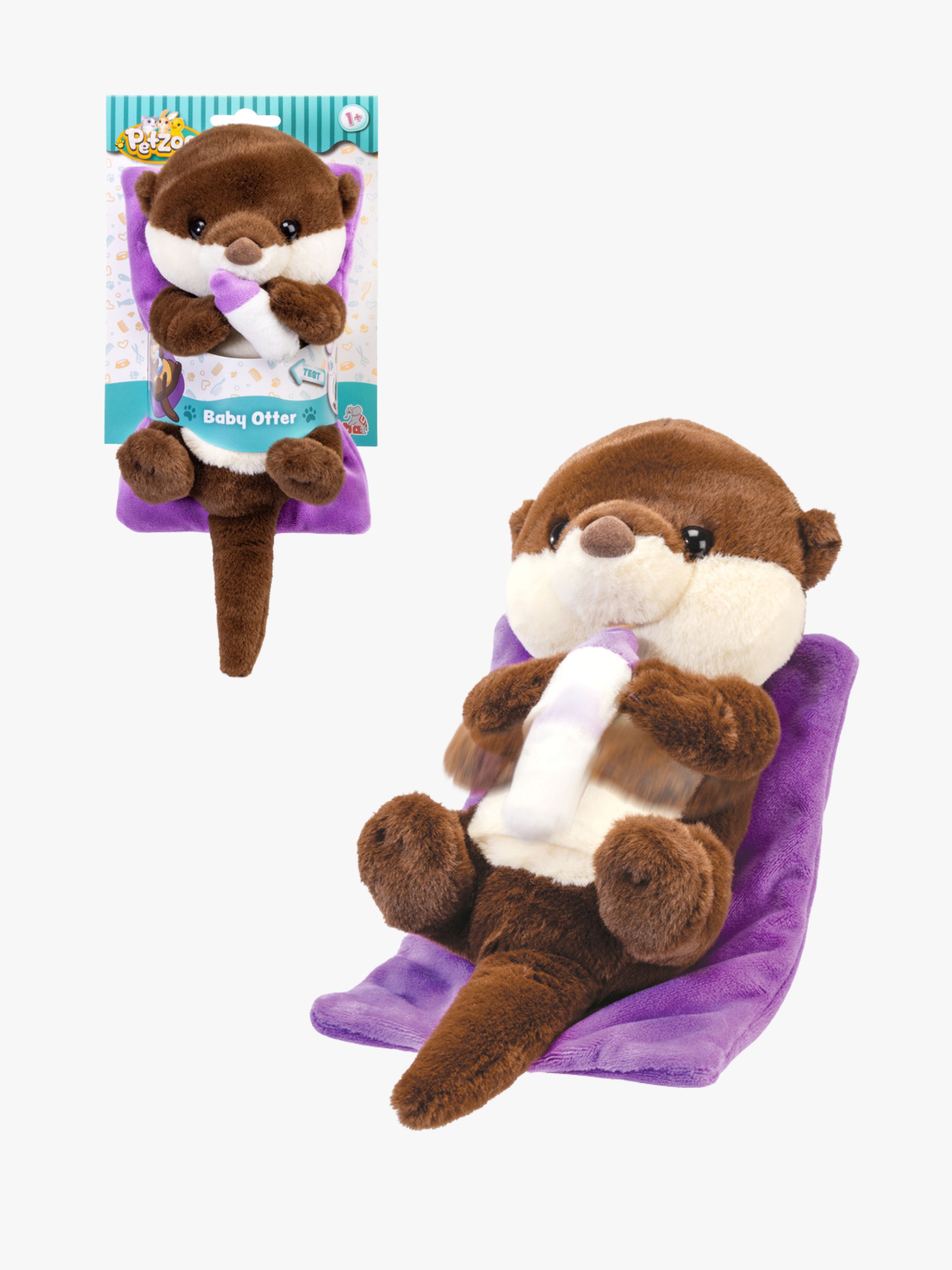 Simba Toys PetZoo Interaktiv Babyodder Med Sutteflaske