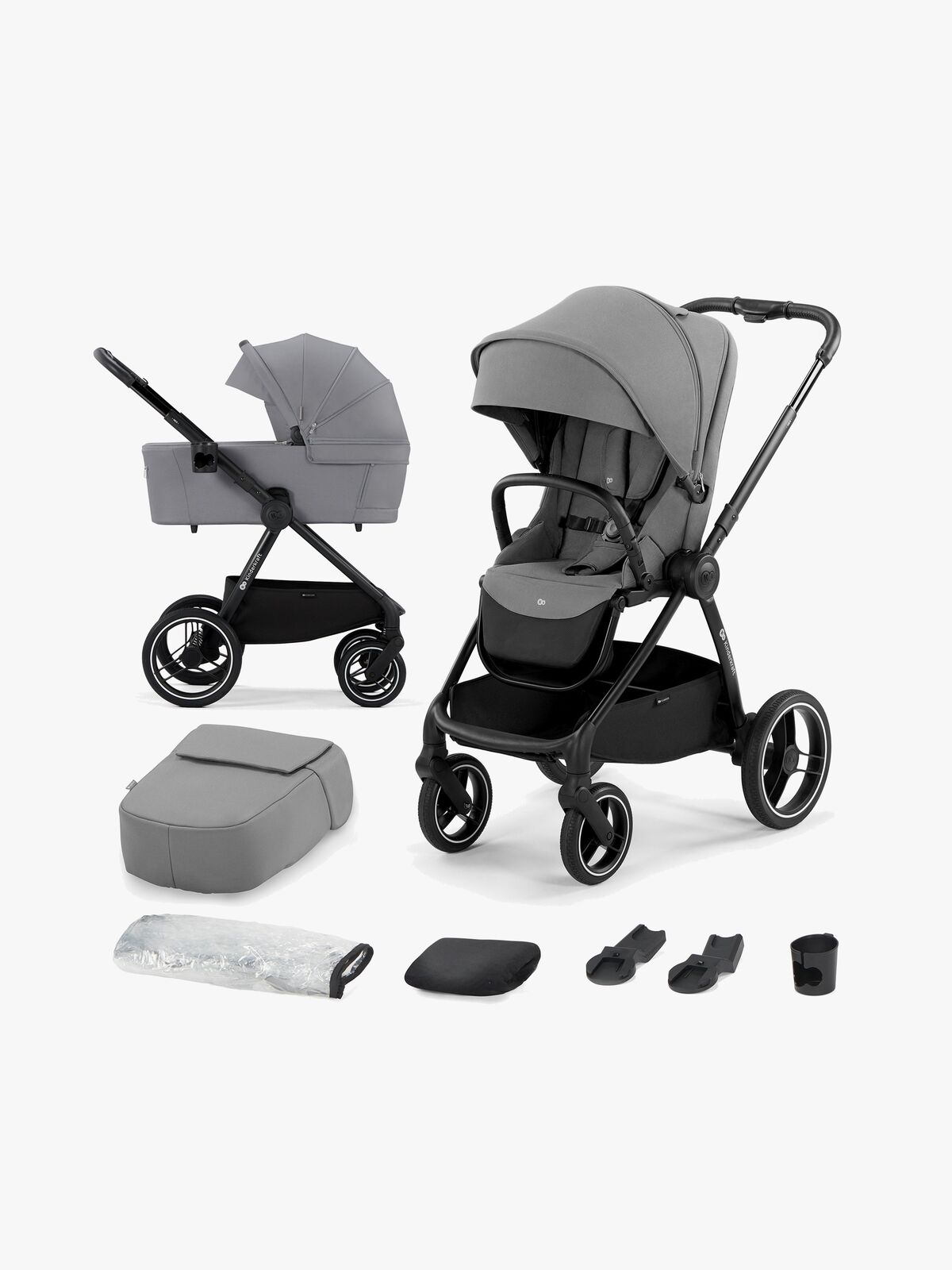 Kinderkraft NEA 2-in-1 Duovogn, Platinum Grey