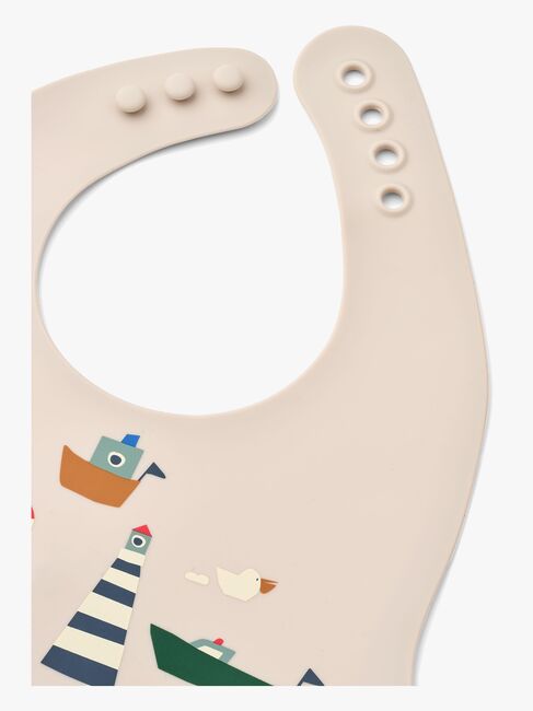 LIEWOOD Ember Mønstret Hagesmæk 2-pak, Sailing/Sandy