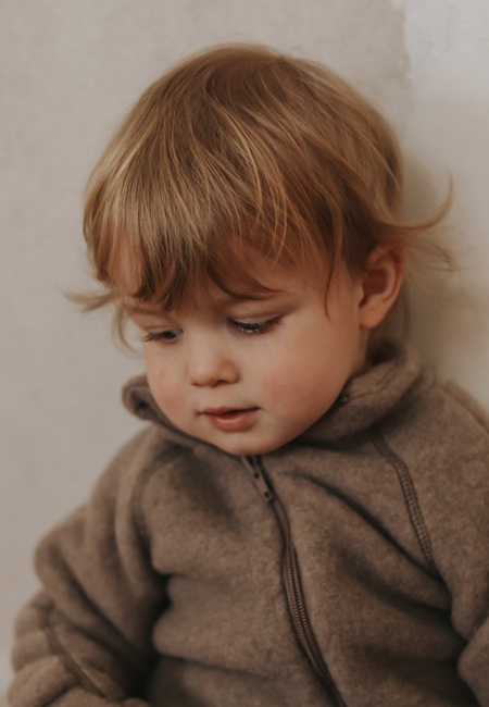 Mikk-Line Fleecetrøje Baby Merinould, Melange Denver