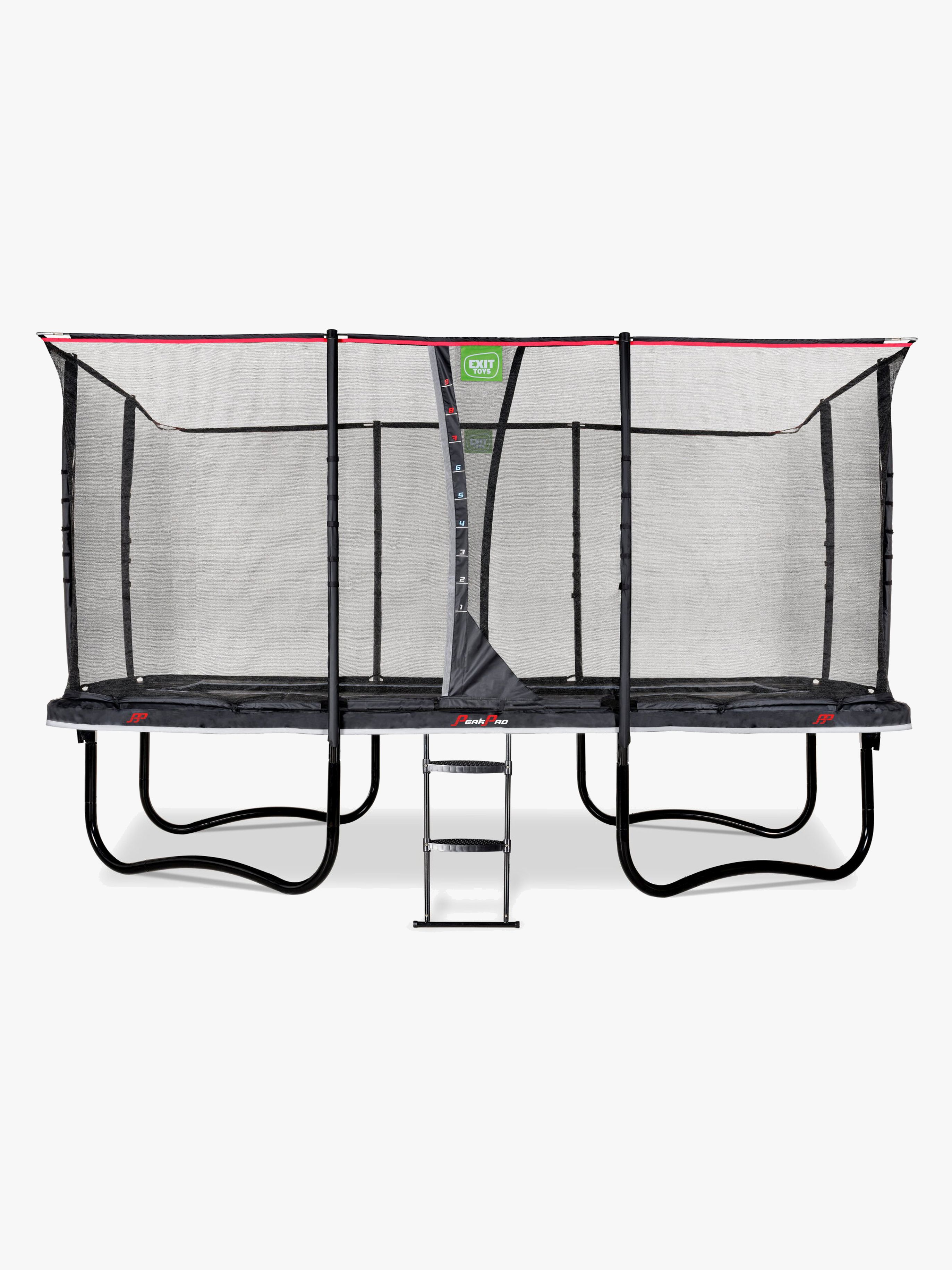 EXIT PeakPro Trampolin 244x427 cm, Sort