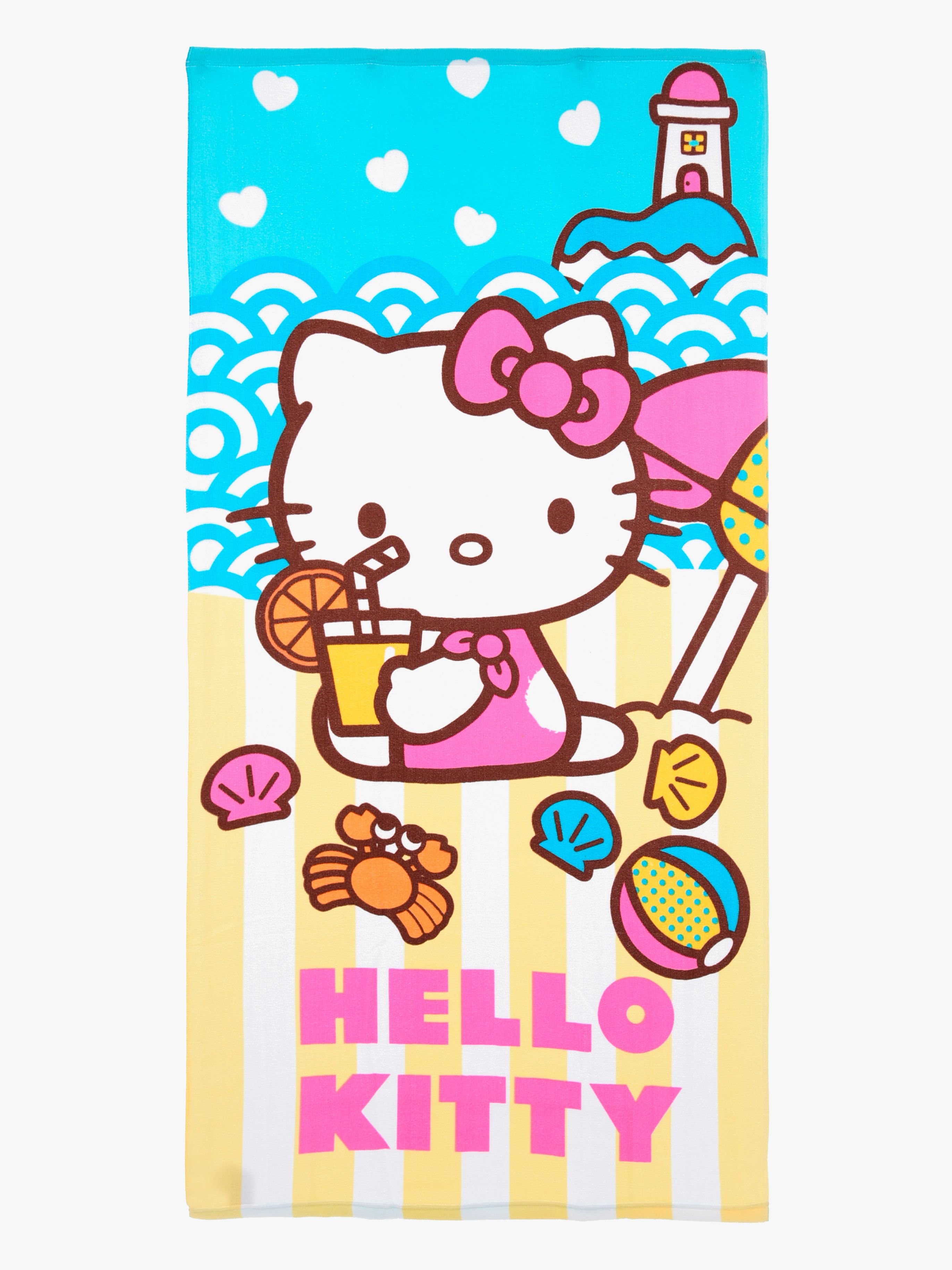 Hello Kitty Strandhåndklæde, Multifarvet