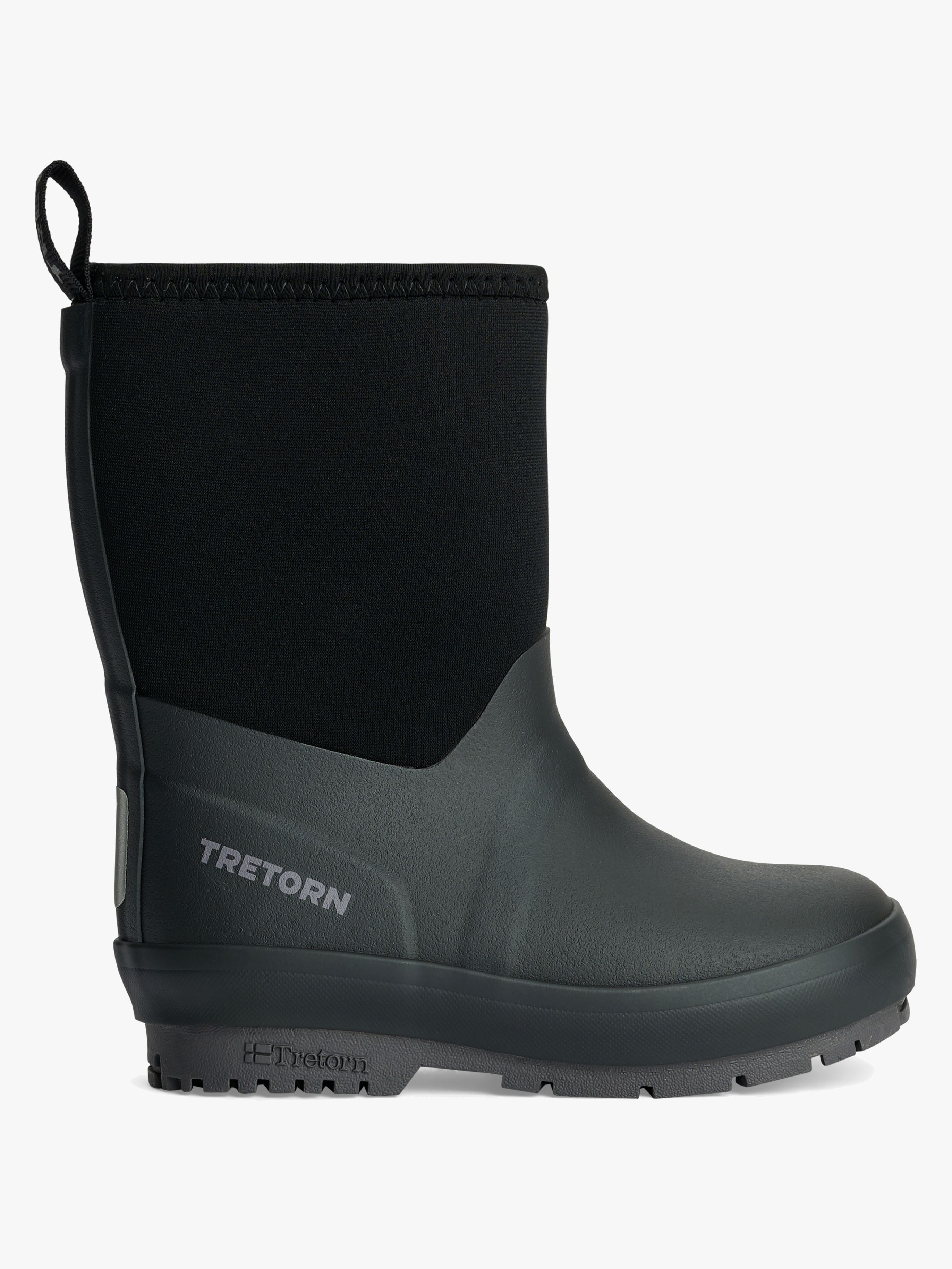 Tretorn Kuling Neoprene Forede Gummistøvler, Black, 25, Termostøvler børn
