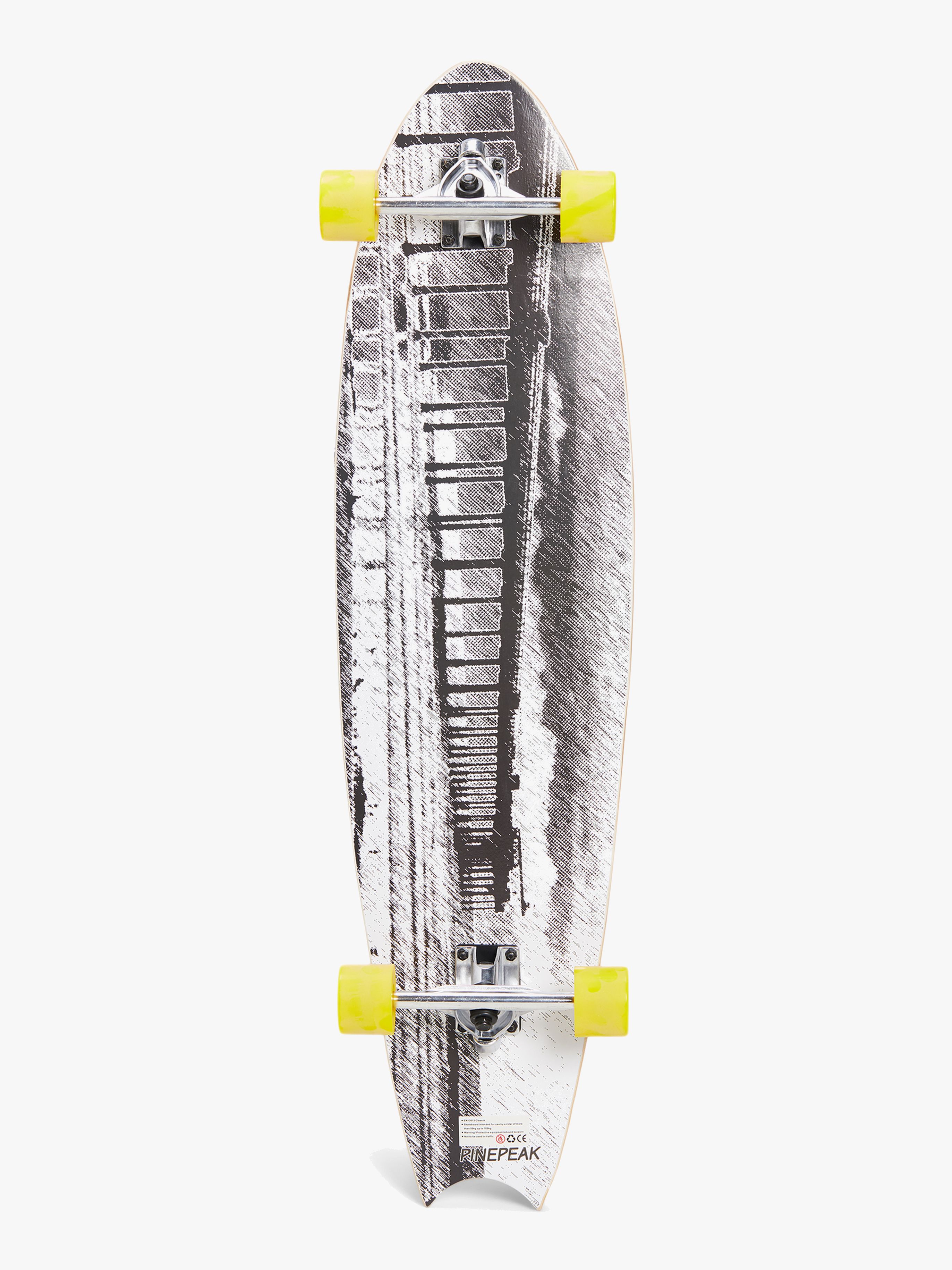 Impulse Longboard, Grå/Gul