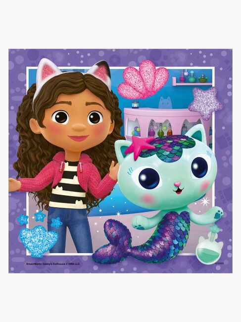 Ravensburger Puslespil Gabby's Dollhouse 3 x 49 Brikker