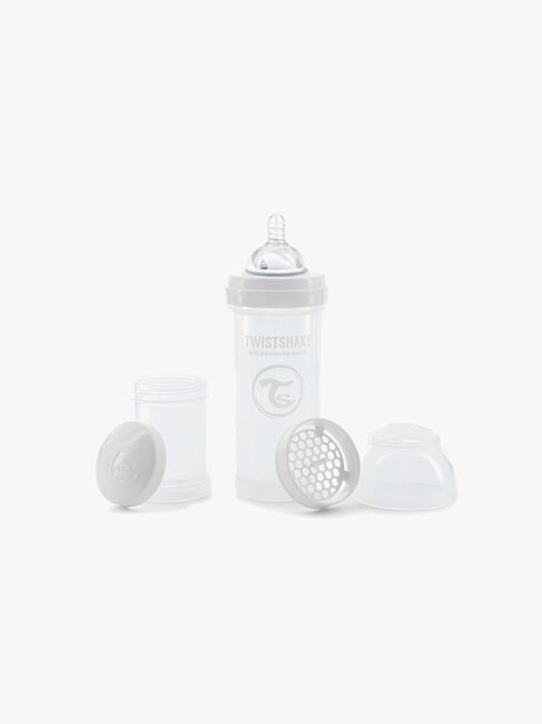 TwistShake Sutteflaske Anti-Kolik 260 ml, Hvid