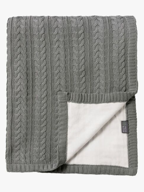 Vinter & Bloom Cotton Cuddly EKO Tæppe, Misty Grey