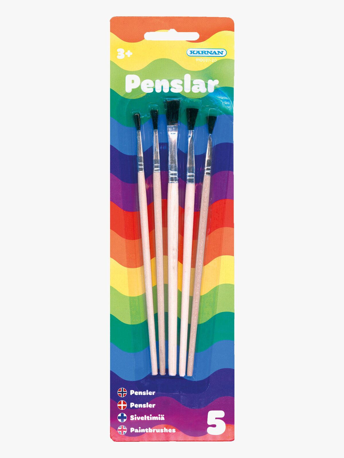 Egmont Kärnan Pensler 5 stk