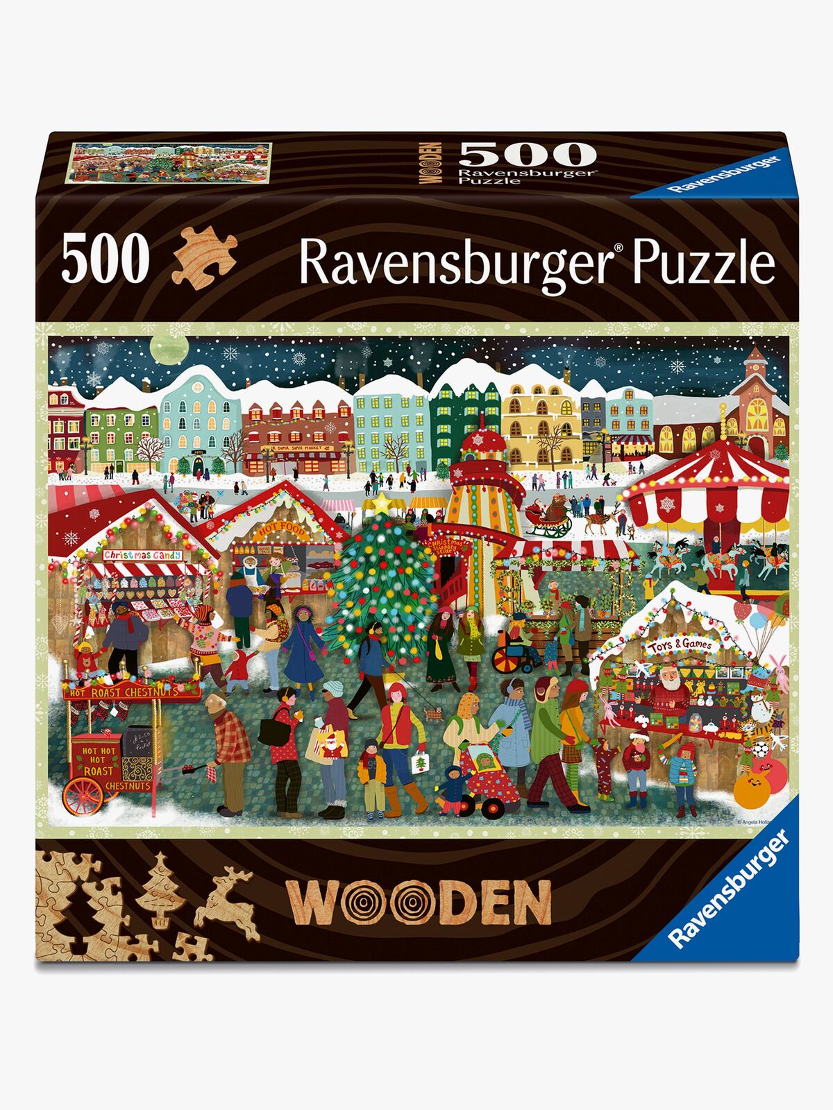 Ravensburger Christmas Træpuslespil 500 Brikker