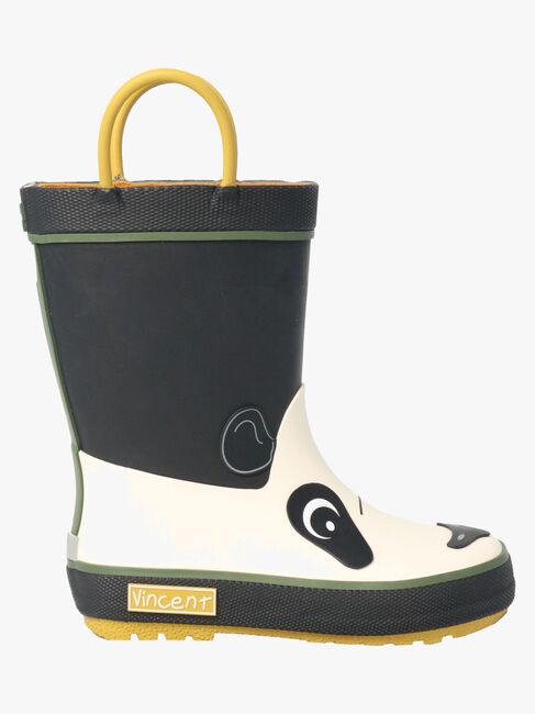 Vincent Panda Gummistøvler, Black/White