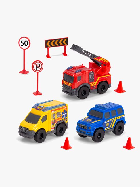 Dickie Toys Redningsstation inkl 3 Transportmidler