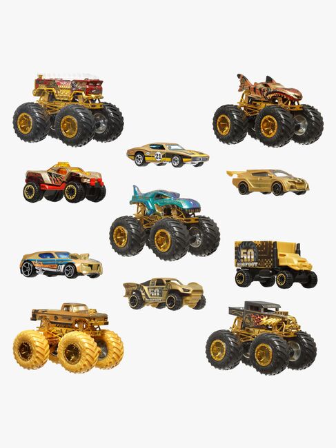 Hot Wheels Monster Trucks Bigfoot Trophy Champions Flerpak
