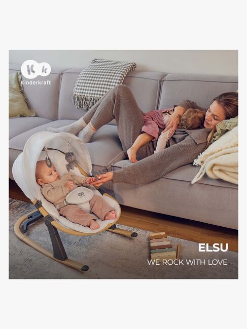 Kinderkraft ELSU Skråstol, Grå