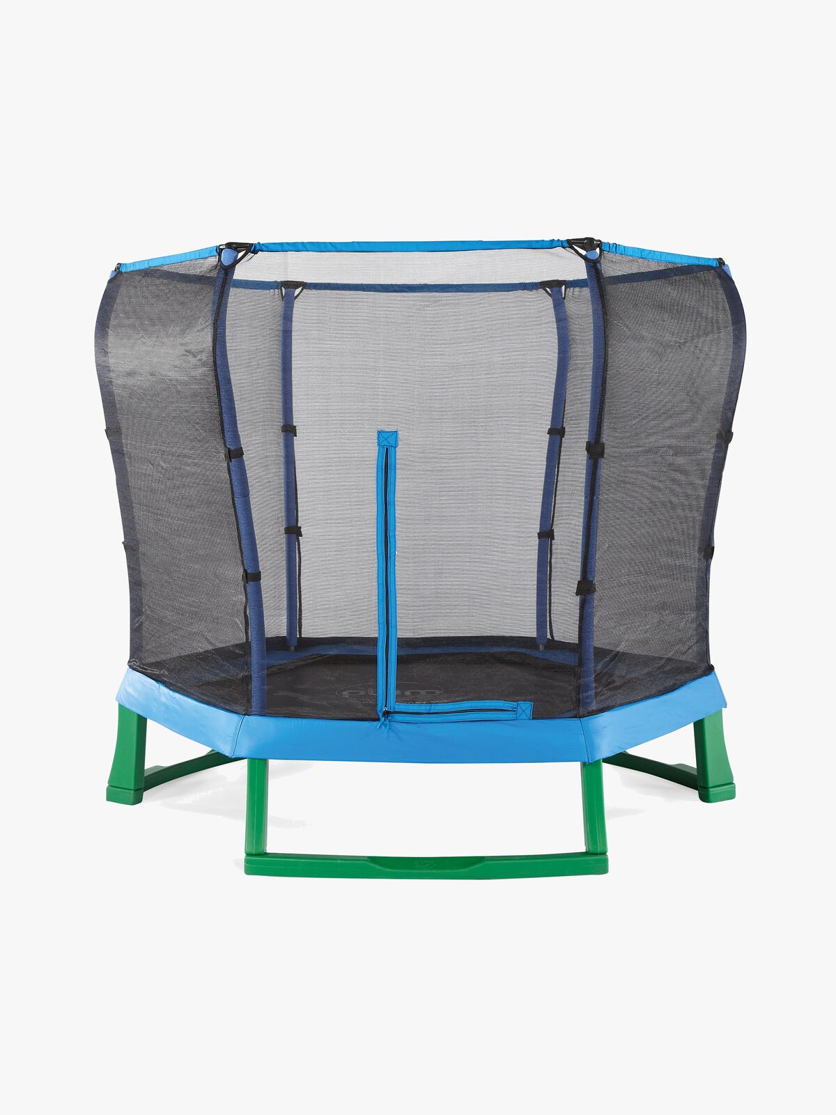 Plum Junior Jumper Trampolin inkl. Beskyttelsesnet 220 cm, Blå/Grøn