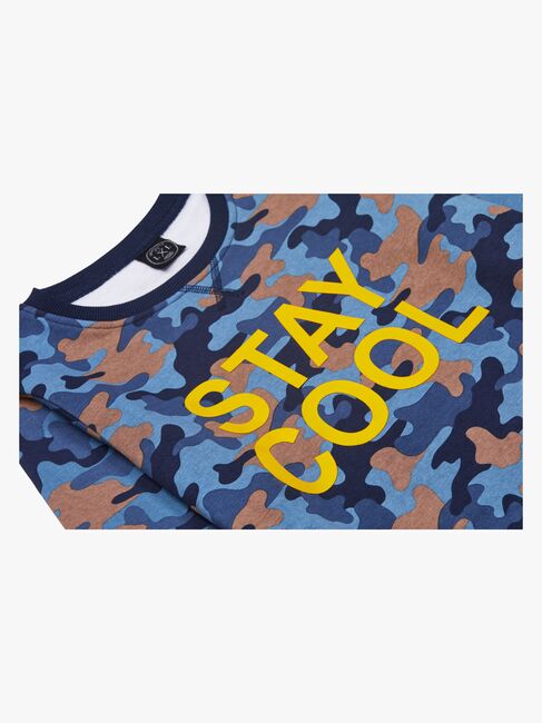 Luca & Lola Vincenzo Trøje, Blue Camouflage