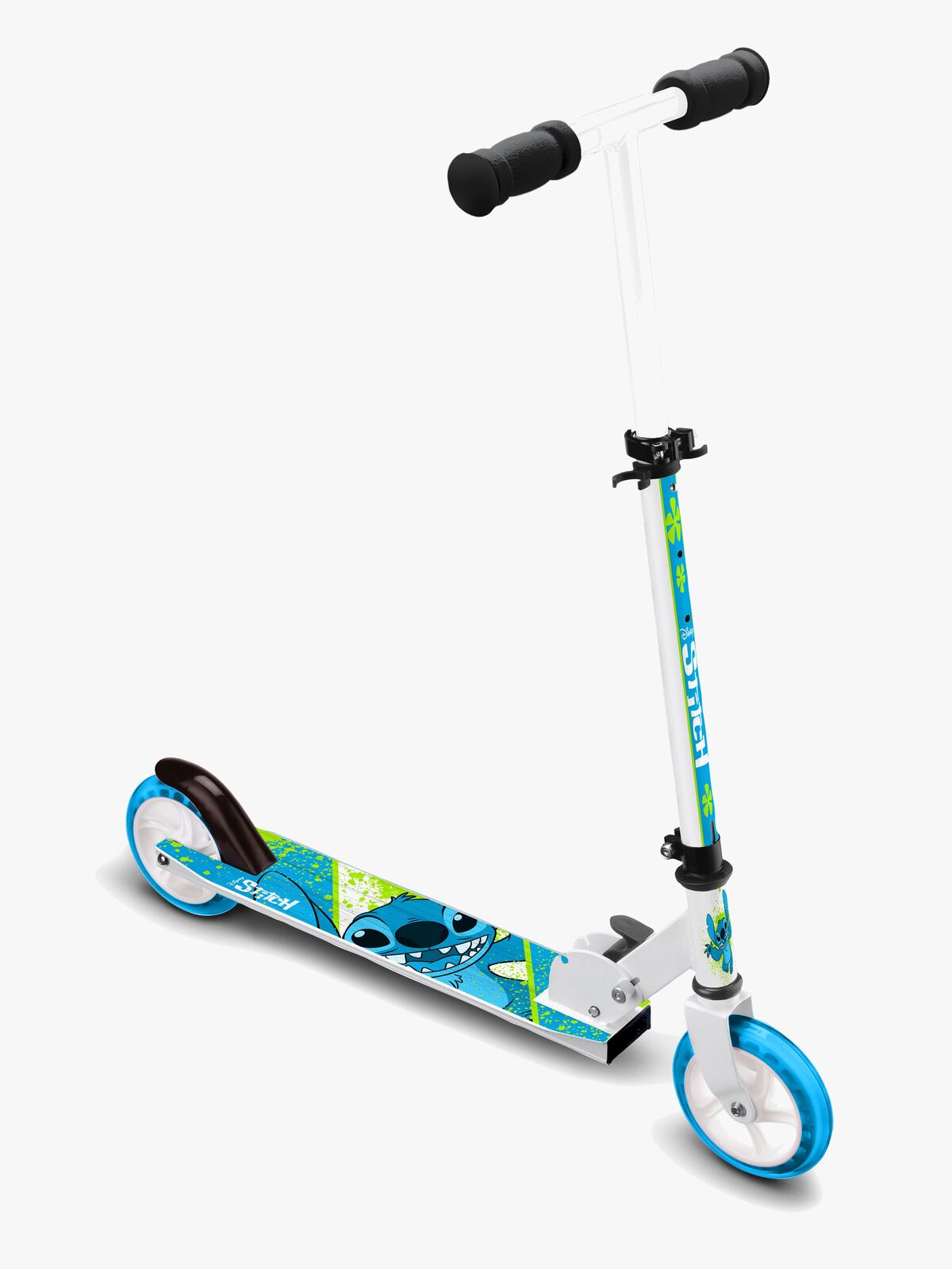 Stamp Stitch Sammenklappeligt Løbehjul, Blå/Hvid