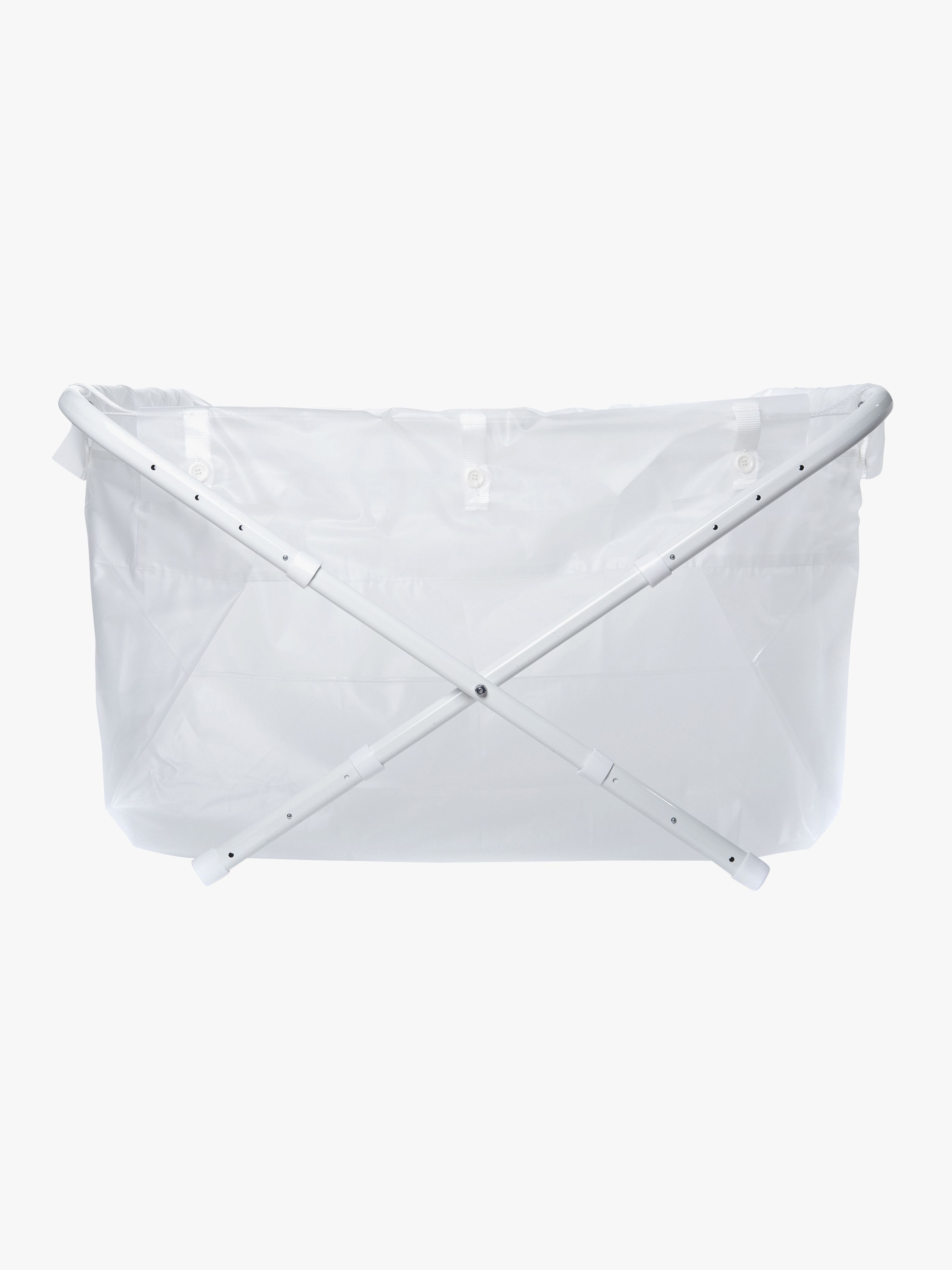 BiBaBad Flexi Sammenklappeligt Badekar 80-100 cm Transparent