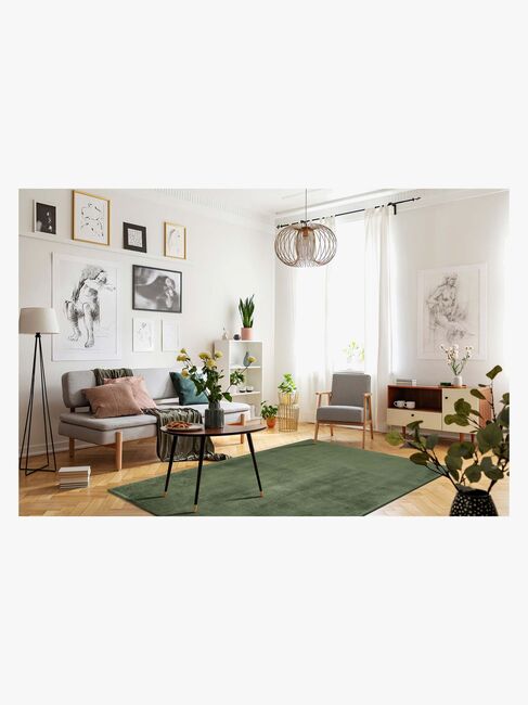 KM Carpets Cozy Gulvtæppe 133x190, Green