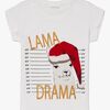 Luca & Lola Top Lama Drama, Bright White