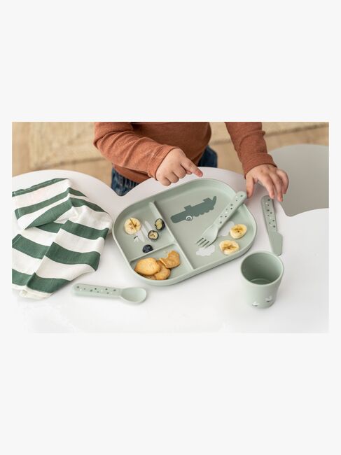 Done By Deer Foodie Bestik Happy Dots, Grøn