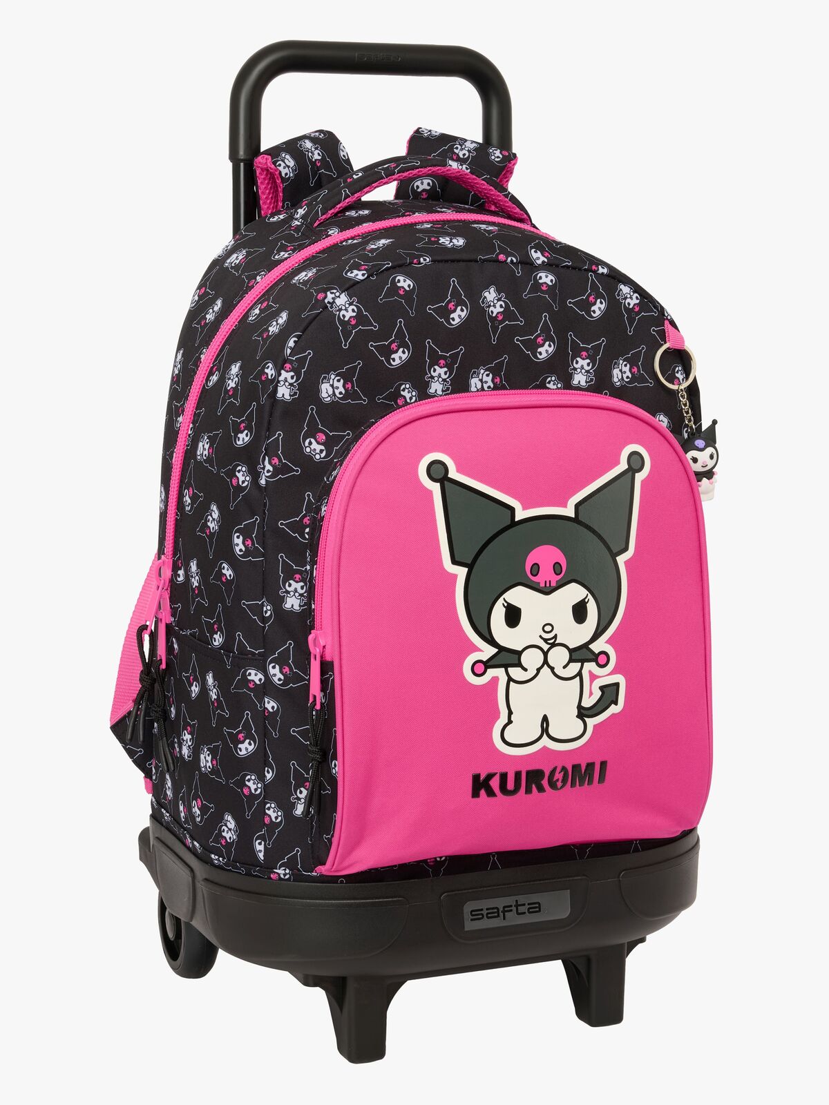Hello Kitty Kuromi  Kompakt Koffert 33L, Lyserød/sort