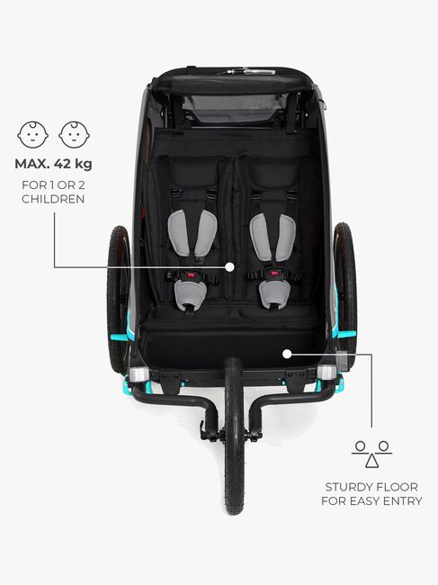 Kinderkraft Nava Cykelanhænger, Hawaiian Blue