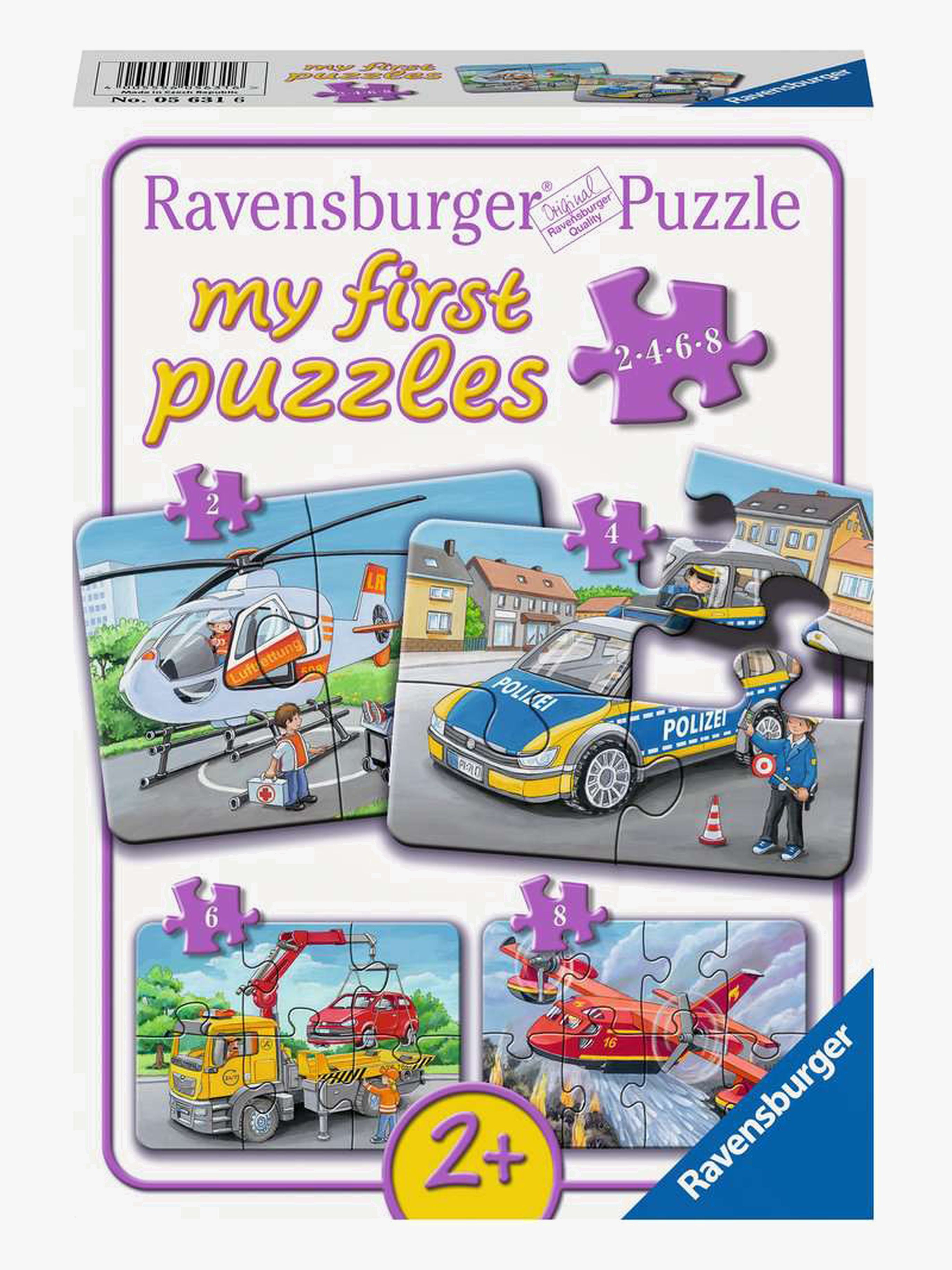 Ravensburger Puslespil My Emergency Vehicles 20 Brikker