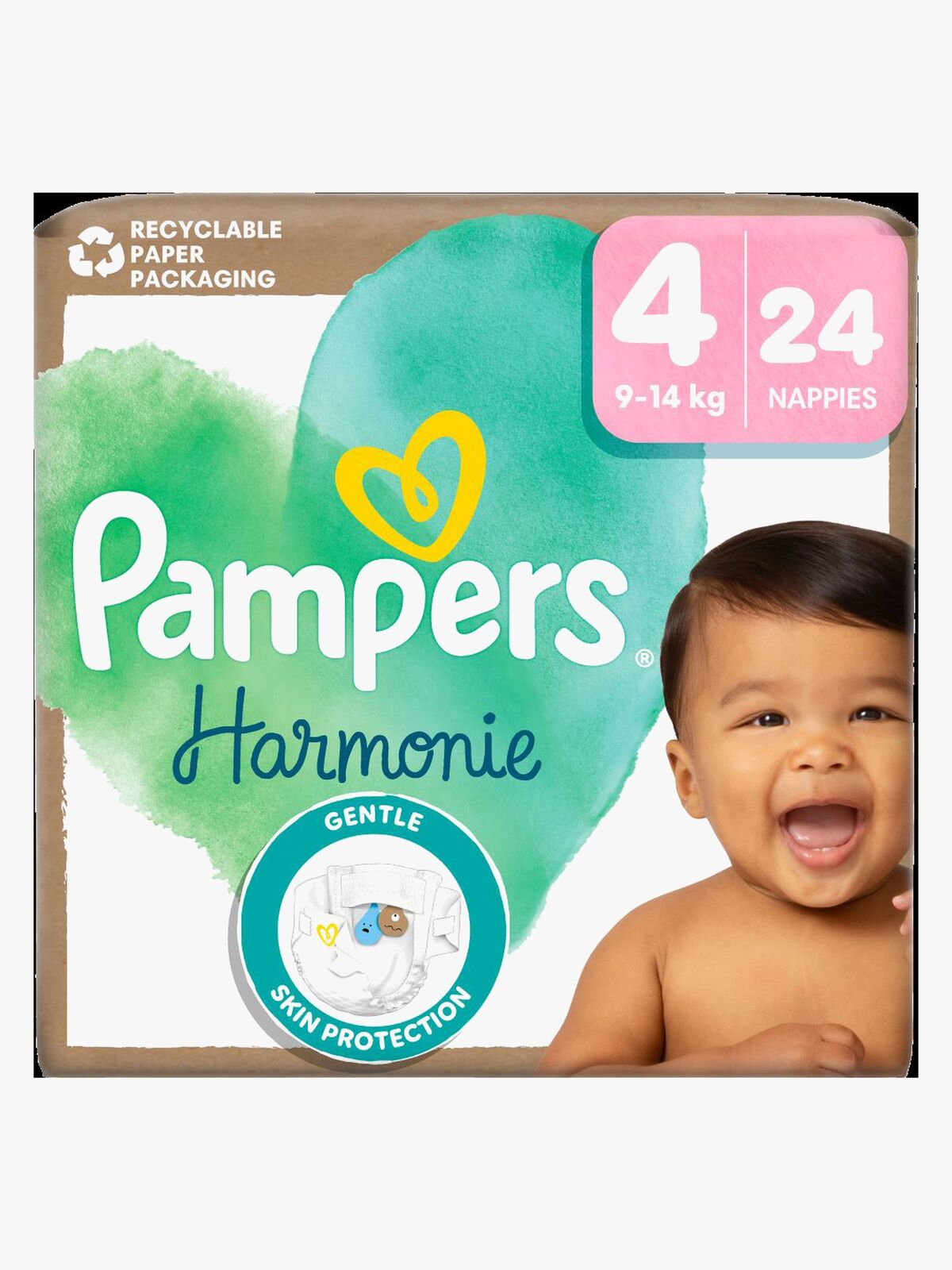 Pampers Harmonie Bleer Str. 4 9-14kg 24-pak