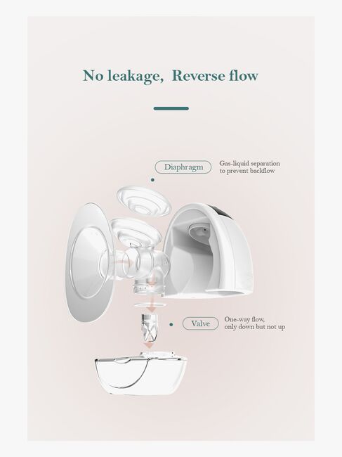 Beemoo CARE Wearable LED Elektrisk Brystpumpe Single