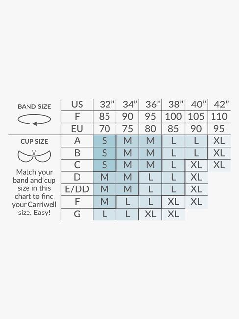 Carriwell Slåom Graviditets- og Amme-BH, Eco, Sort XL
