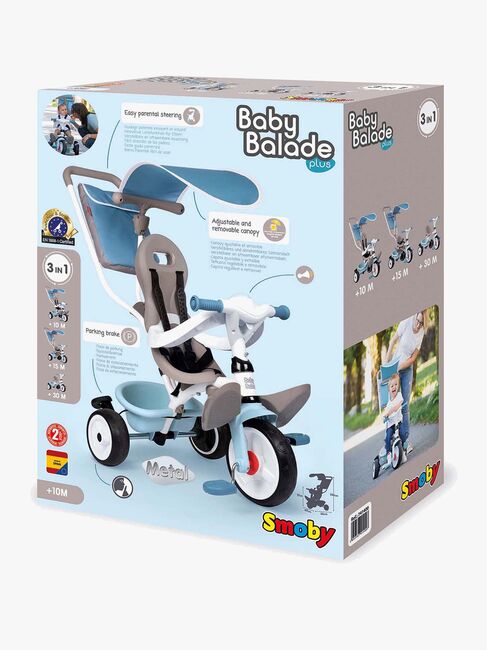 Smoby Trehjulet Cykel Baby Balade Plus, Blå