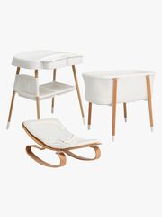 Beemoo Nordic Tremmeseng Puslebord & Skråstol, White/Wood
