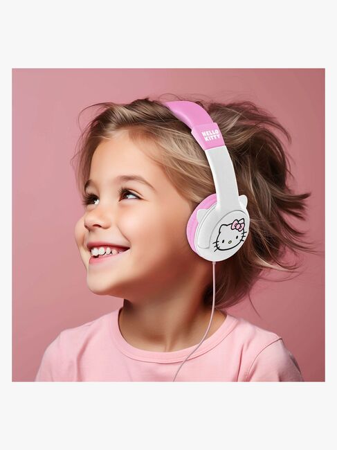 Hello Kitty Høretelefoner med Ører 85dB, Pink