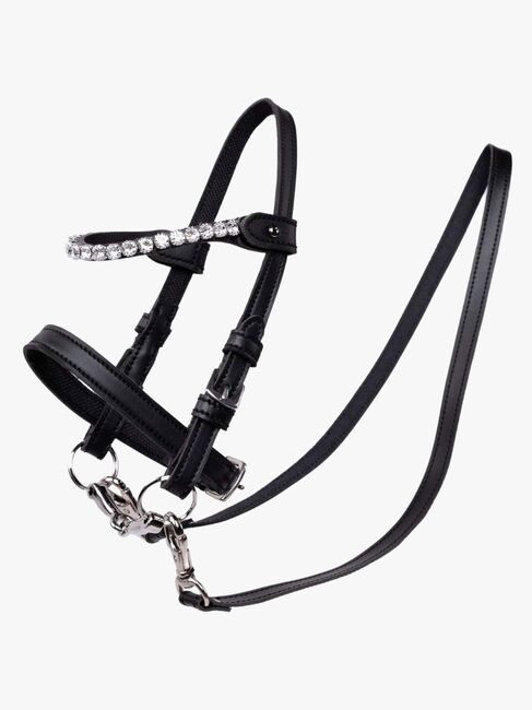 My Hobby Horse Hovedtøj med Sølvsten, Sort