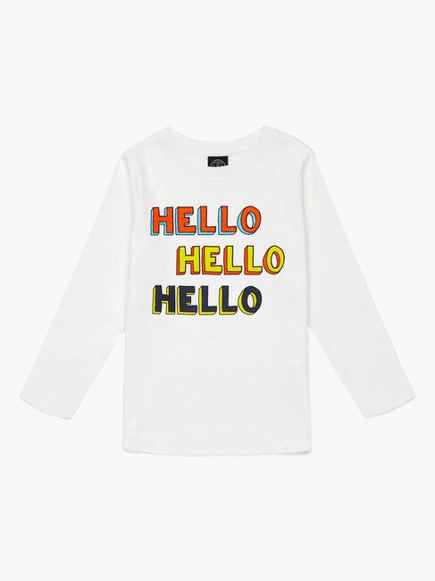 Luca & Lola Gabriel Langærmet T-Shirt, Offwhite