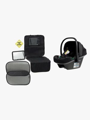 Beemoo Route i-Size Autostol Baby Inkl. Tilbehør, Black Stone