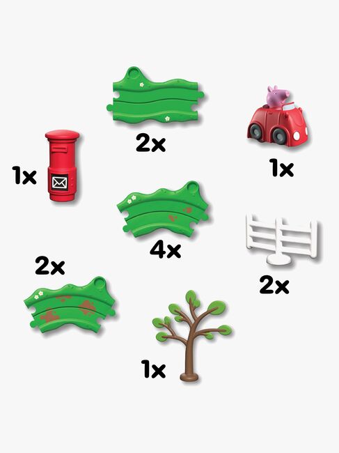 Gurli Gris Whizz Around Racerbane Rød Bil