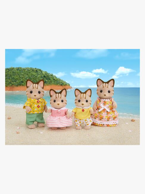 Sylvanian Families Figursæt Den Stribede Kattefamilie