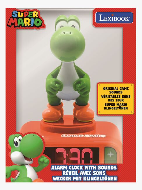 Nintendo Super Mario Yoshi Digitalt Vækkeur med Natlampe