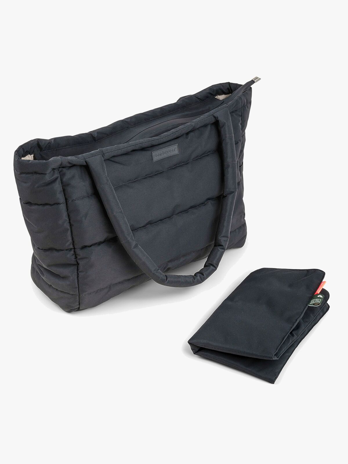 Done By Deer Quiltet Tote Pusletaske, Sort