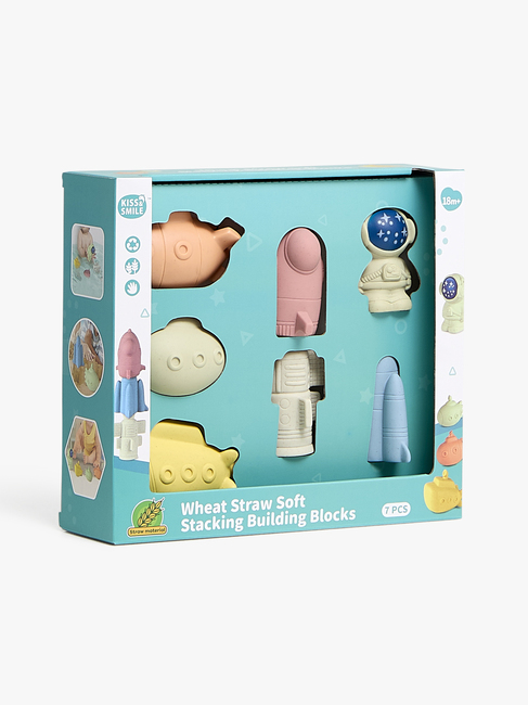 Cloudberry Castle  Bløde Stableklodser Det Ydre Rum 7 Stk.