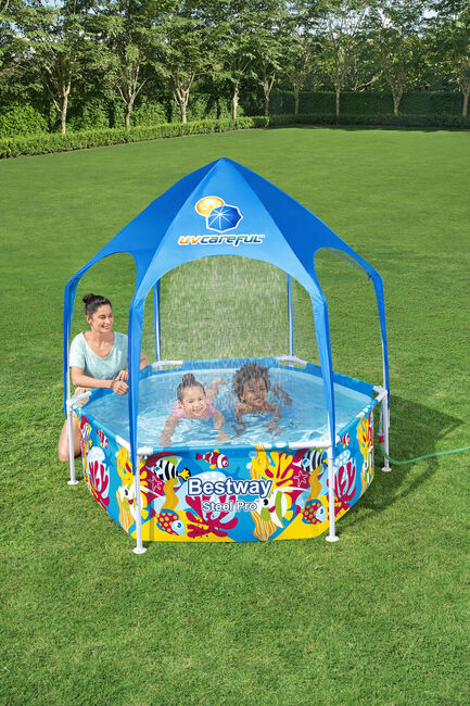 Bestway Steel Pro Børnebassin Splash-in-Shade Play