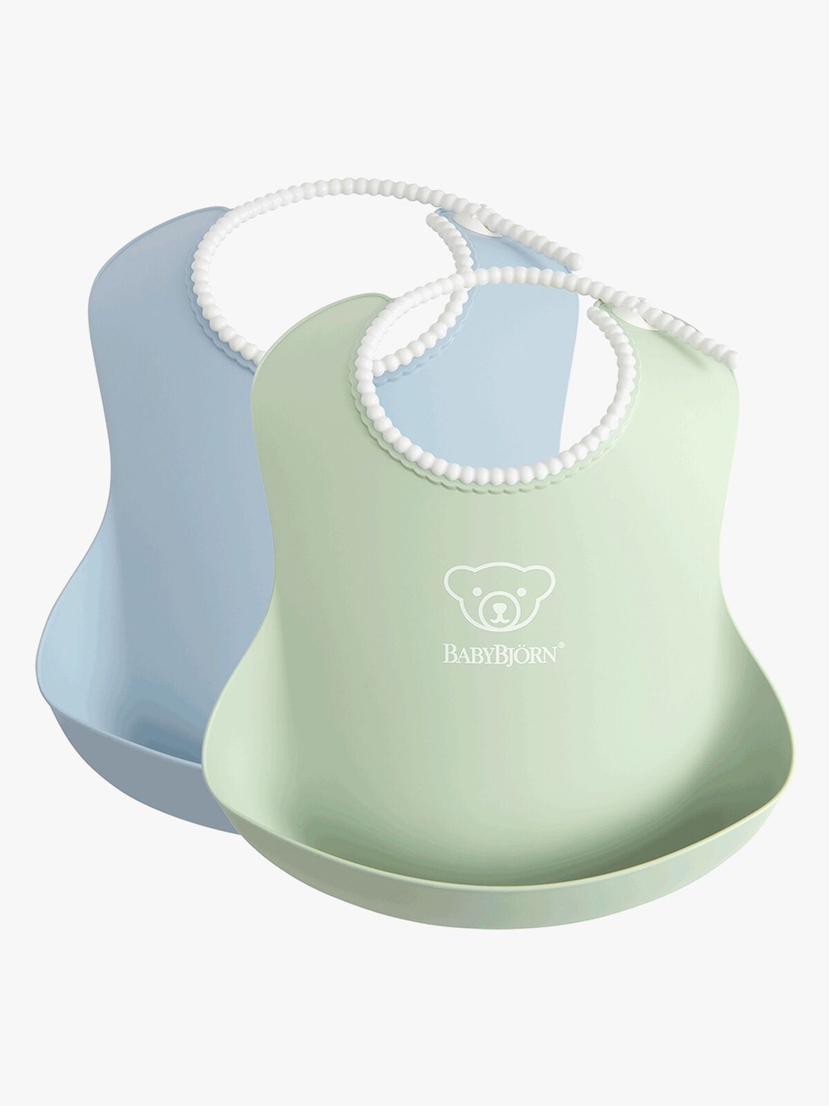 Babybjörn Hagesmæk 2-pak, Lysegrøn/Lyseblå