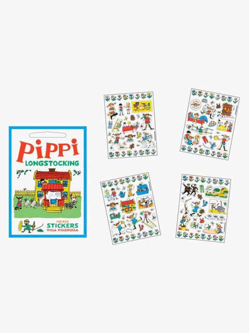 Barbo Toys Pippi Langstrømpe Klistermærker Villa Villekulla 140 Stk.
