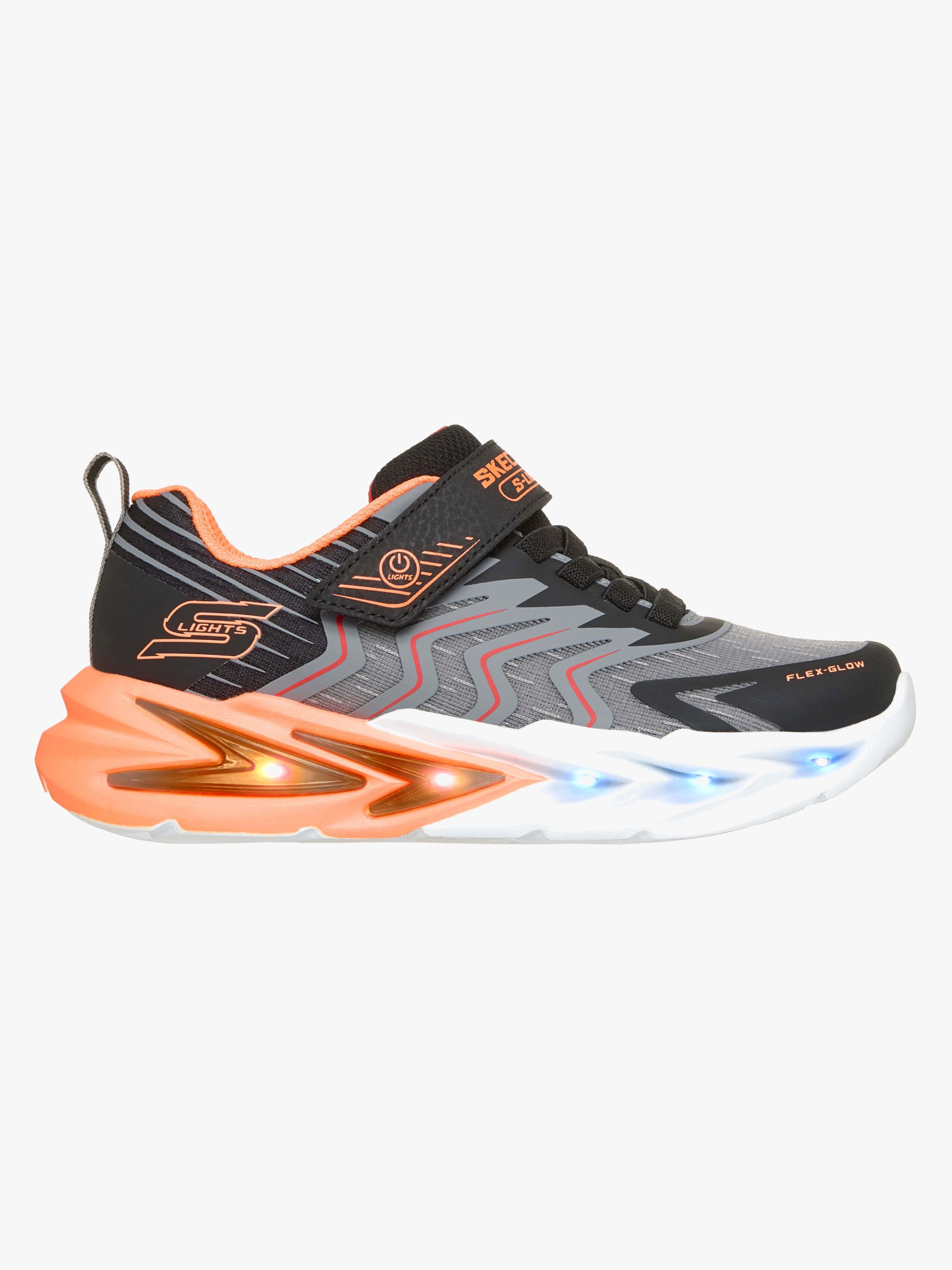 Skechers Flex Glow Ultra Prism-Pacer Blinkende Sneakers, Sort, 28
